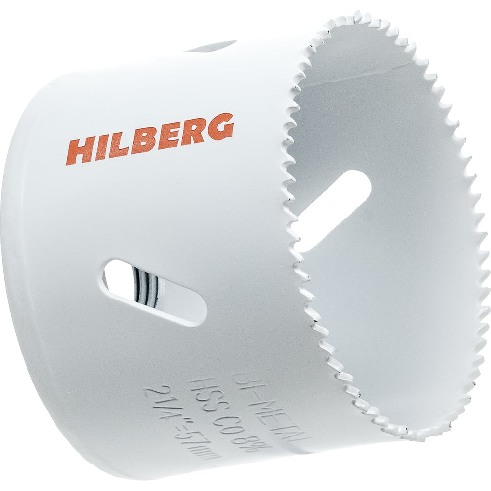 Изображение товара Коронка биметаллическая по металлу Hilberg 57мм с мелким зубом Изображение товара Коронка биметаллическая по металлу Hilberg 57мм с мелким зубом