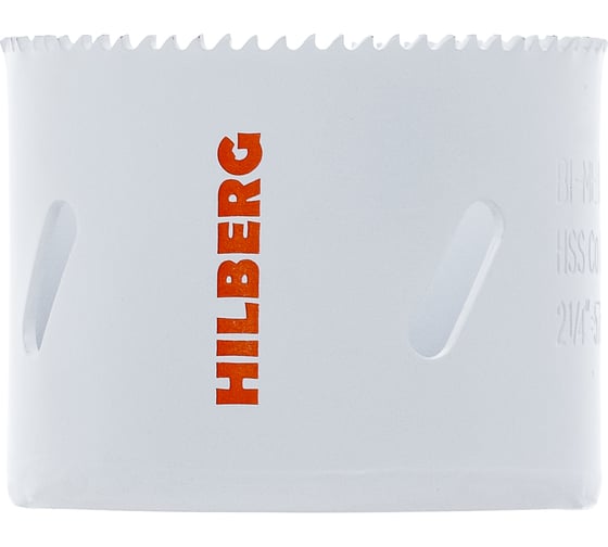 Изображение товара Коронка биметаллическая по металлу Hilberg 57мм, мелкий зуб, Bi-Metal Cobalt 8% (М42) CMS057