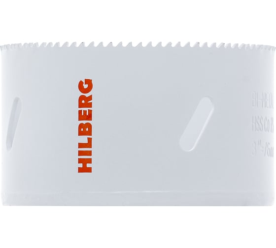 Изображение товара Коронка биметаллическая по металлу Hilberg 76мм, мелкий зуб, Bi-Metal Cobalt 8% (М42) CMS076