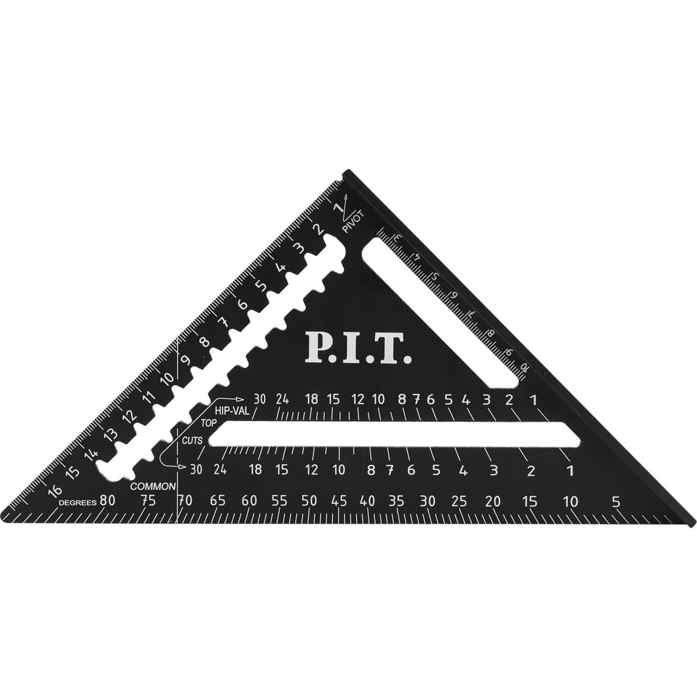 Изображение товара Угольник Свенсона метрический кровельный P.I.T. DRUA 180 мм, HSQR04-0180A