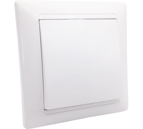 Изображение товара 1-клавишный выключатель Bylectrica скрытой установки, серия СТИЛЬ, белый, С110-801