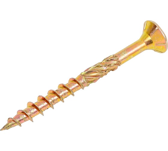 Изображение товара Саморезы конструкционные КРЕП-КОМП потай Torx, желтый цинк  10х120 мм (50 шт) скт10120