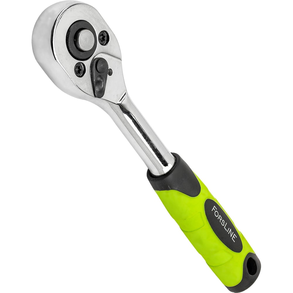 Изображение товара Трещотка реверсивная ForsLine 1/4'' с двухкомпонентной рукояткой и хромированием