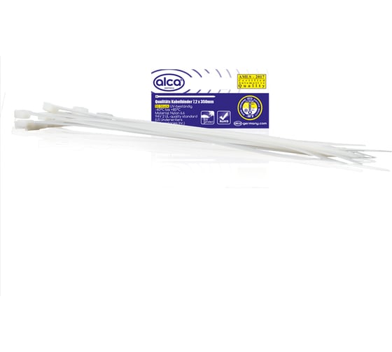 Изображение товара Кабельный хомут Alca нейлон, 7,2х350 мм, 50 шт. 628360