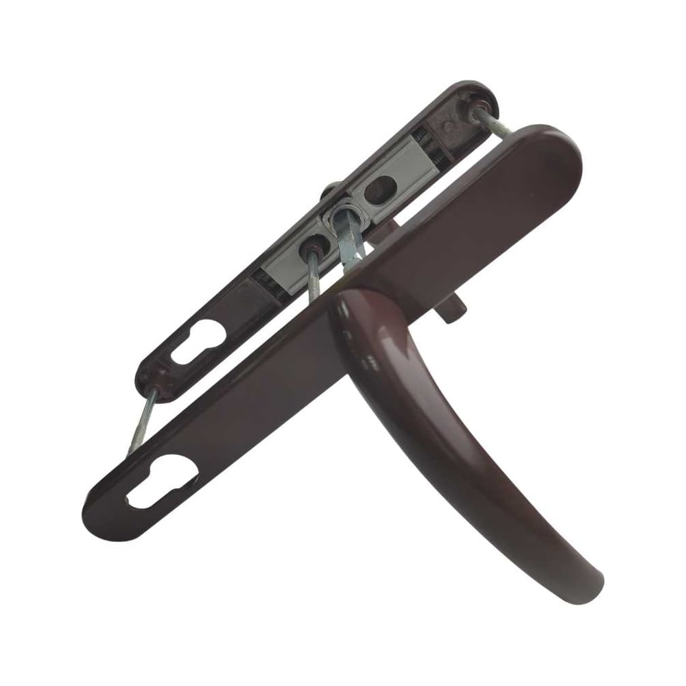 Изображение товара Гарнитур нажимной подпружиненный МЕТИЗИК АГАТ 26/92/10 коричневый для балконных дверей