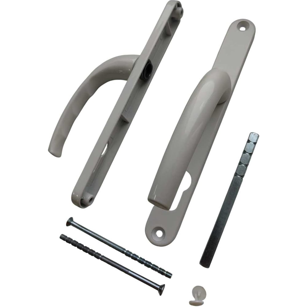 Изображение товара Нажимной гарнитур МЕТИЗИК АГАТ 26/85/10 белый для балконных дверей