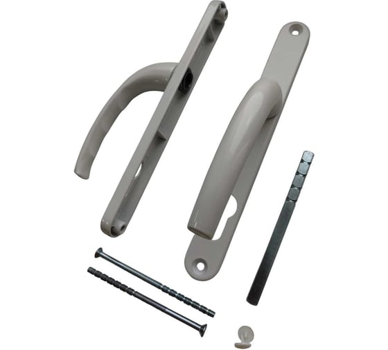 Изображение товара Нажимной гарнитур МЕТИЗИК АГАТ 26/85/10 белый аналог Hoppe Метизик 8606