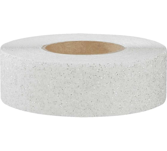 Изображение товара Противоскользящая лента Mehlhose GmbH блестящий тип среднее зерно 60 Grit цвет прозрачный с вкраплениями износостойкость 1 млн шагов 50 мм х 18,3 м M8TR050183
