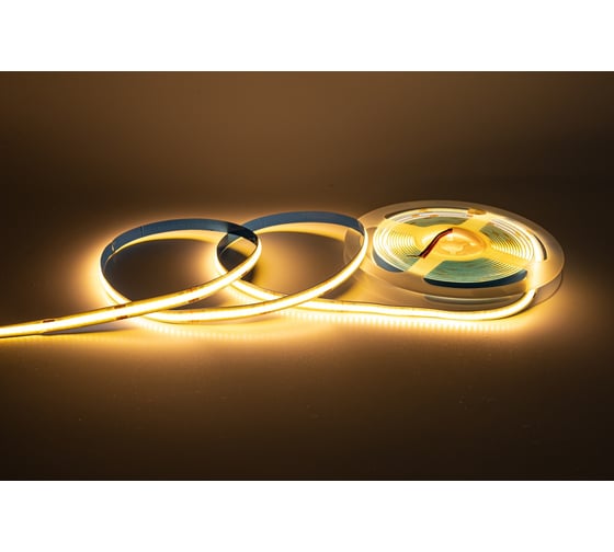 Изображение товара Светодиодная лента Сириус А 12В COB(320LED) IP20 8Вт 3000К 5м SLS-12V-IP20-8W-COB-3K-5m