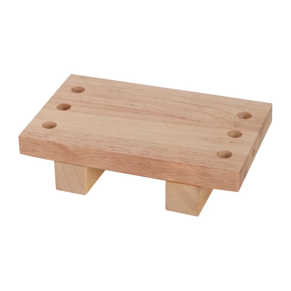 Изображение товара Деревянная полка с отверстиями 200мм Сорокин 35.382 для хранения и декора