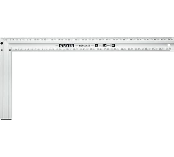Изображение товара Жесткий столярный угольник STAYER Hercules 500 мм 3432-50