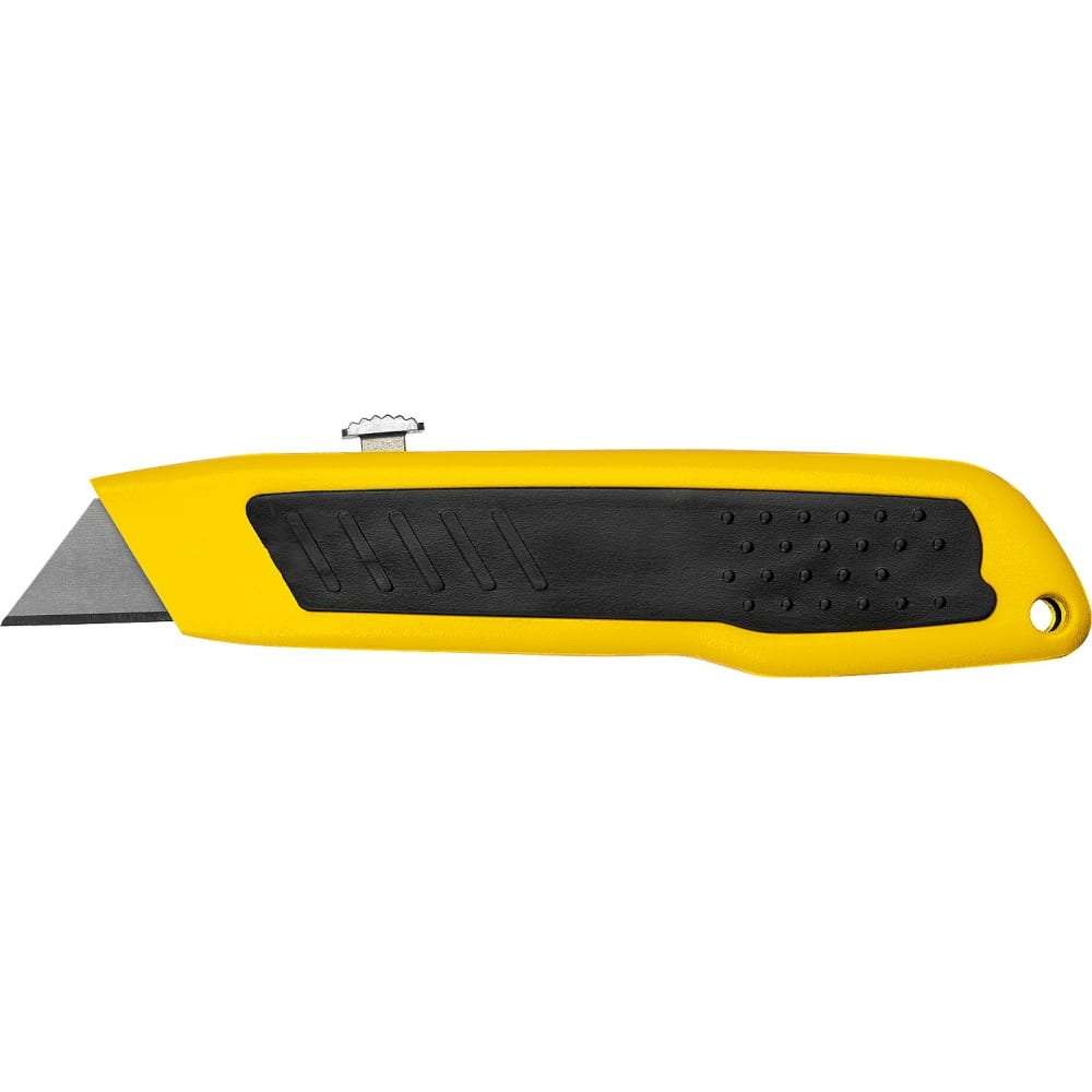 Универсальный металлический нож STAYER нож универсальный sturm выдвижное лезвие пластиковая рукоятка винтовой фиксатор 18 мм