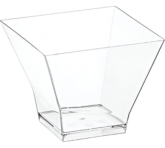 Изображение товара Креманка одноразовая ОФИСМАГ 120мл пластиковая Пагода прозрачная, комплект 500 шт., ШК0570 609255