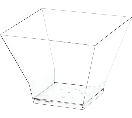 Изображение товара Креманка одноразовая ОФИСМАГ 200мл пластиковая Средняя пагода прозрач, комплект 240 шт., ШК0334 609252