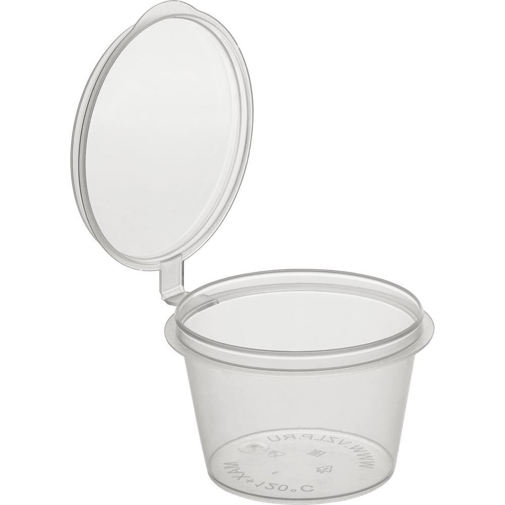 Изображение товара Соусник одноразовый ОФИСМАГ 30мл Стандарт с верхней крышкой прозрачный, комплект 1920 шт., ШК6282 609236