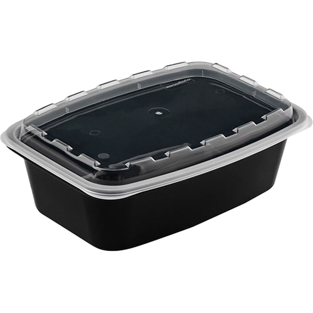 Изображение товара Контейнер ОФИСМАГ 609225 1000мл с крышкой, прозрачно-черный