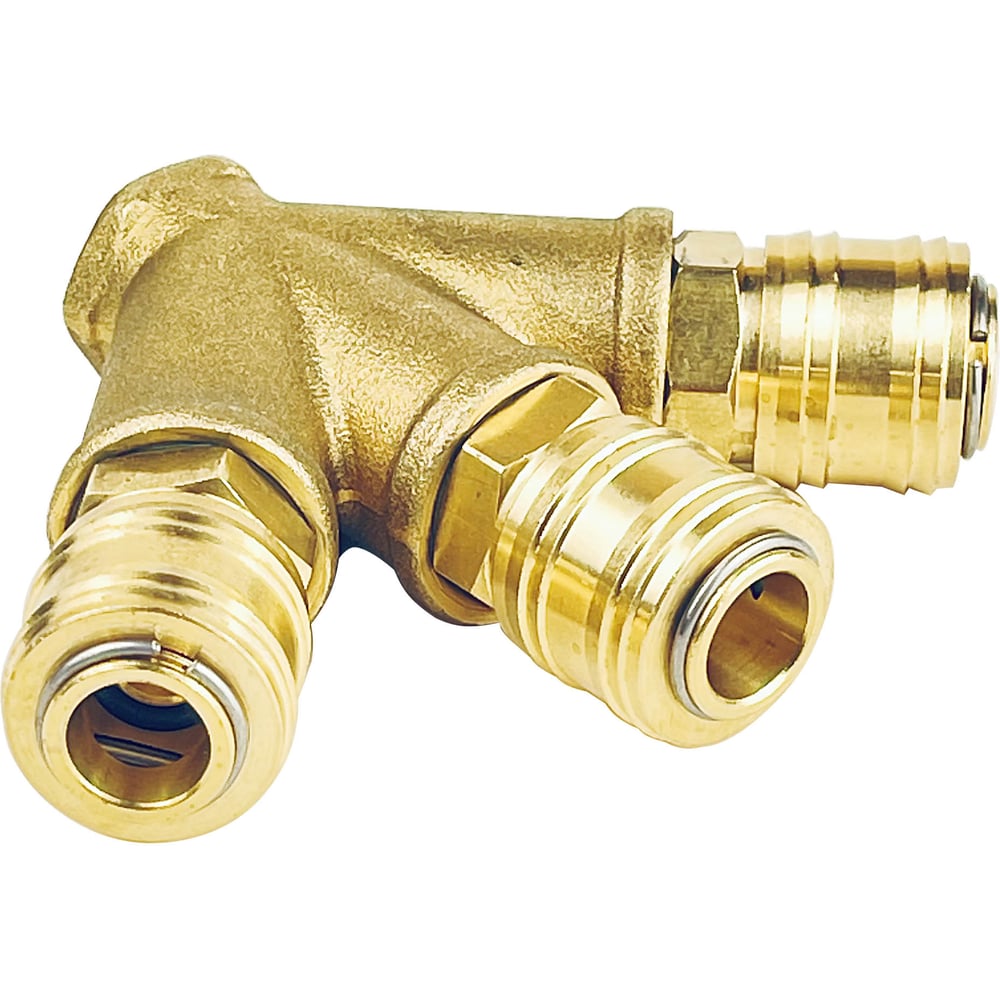 Изображение товара Разветвитель W-образный AirPoint 1/2(F) 3 выхода латунь APC.700.123