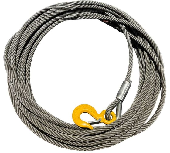 Изображение товара Канат (трос) Сталь-91 для МТМ 3.2т d16мм 20м с крюком 4687207520270