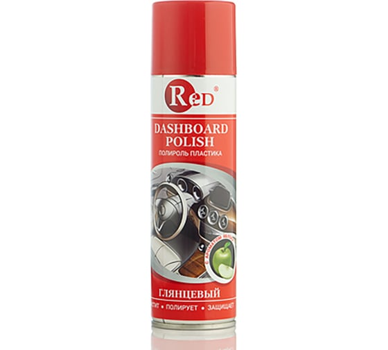 Изображение товара Полироль пластика RED Яблоко глянцевый, аэрозоль 330 мл R4333