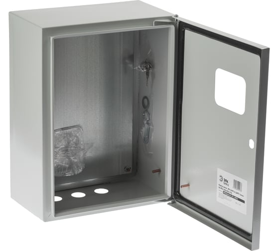 Изображение товара Щит с монтажной панелью ЭРА SIMPLE ЩМПг (окно)-04 IP54, 400х300x175, Б0041663