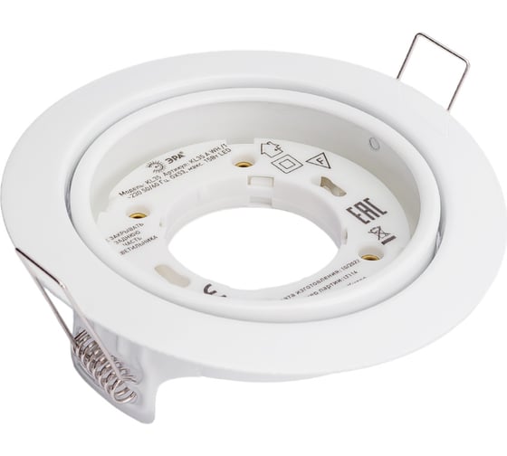 Изображение товара Поворотный светильник ЭРА под лампу Gx53, 220V, 13W, белый KL35 А WH1 Б0048953