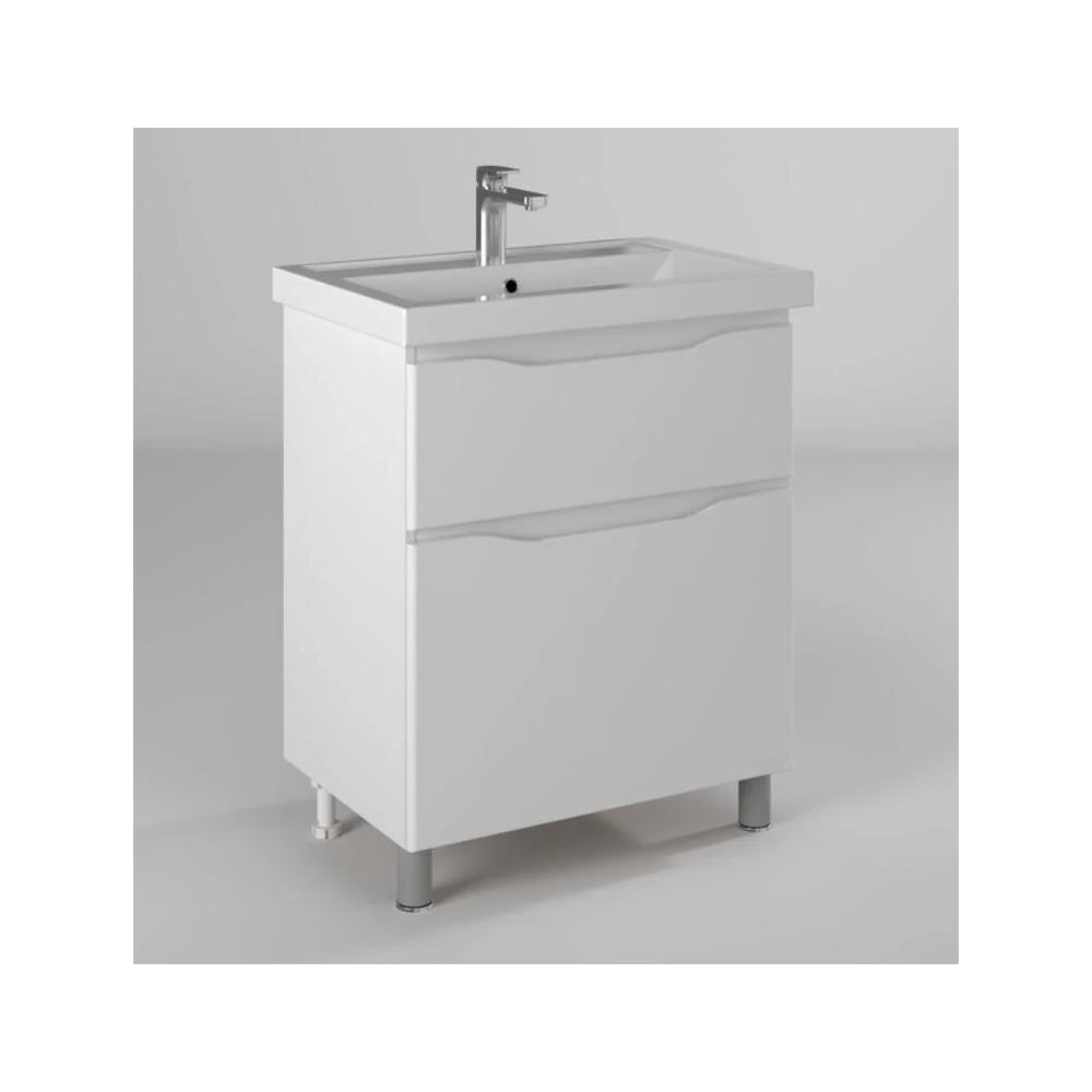 Изображение товара Тумба из ДСП и МДФ BRIZ Мальта т8-70 белая современная классика