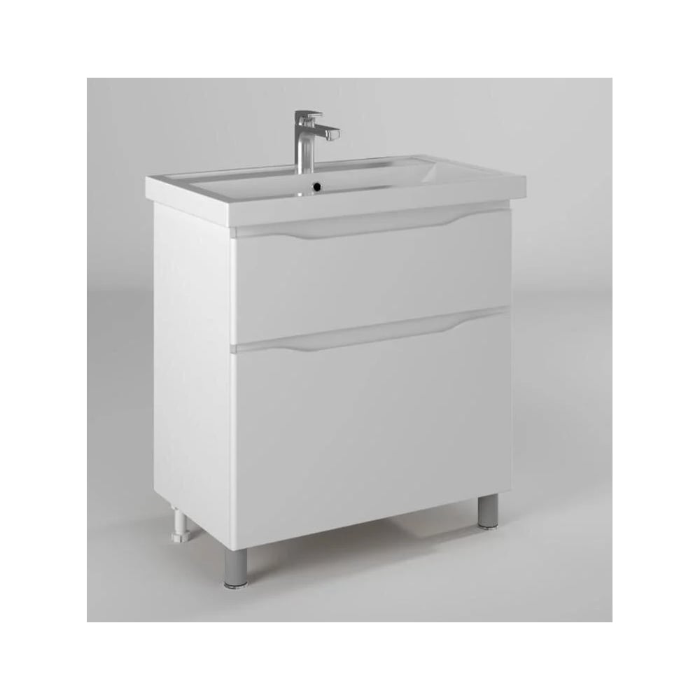 Изображение товара Тумба из ДСП и МДФ BRIZ Мальта т8-80 белая современная классика