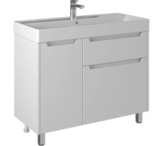 Изображение товара Тумба из ДСП и МДФ BRIZ Мастер т10-100 (ум-к Вилис) 367 03-10100-17 00 БЕЛ