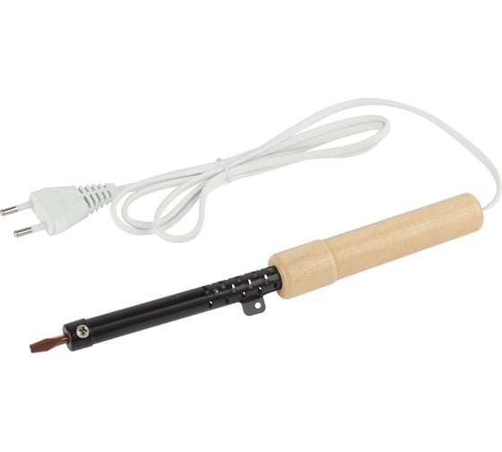 Изображение товара Паяльник с деревянной рукояткой ЭРА ЭПСН 230 В, 65 Вт, PLR0165W Б0046953