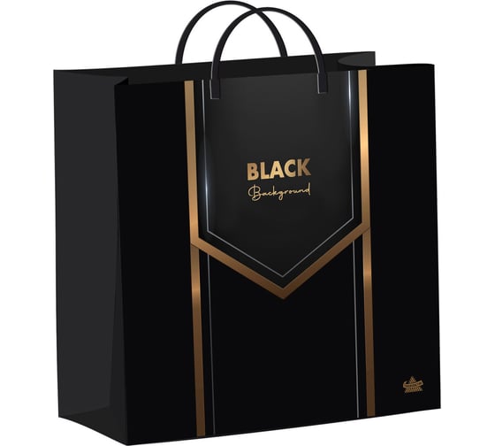 Изображение товара Пакет с пластиковой ручкой ОФИСМАГ мягкий пластик, 26х24см, Черный бэкграунд, КОМПЛЕКТ 40 шт., 140мкм, ШК1770 701481