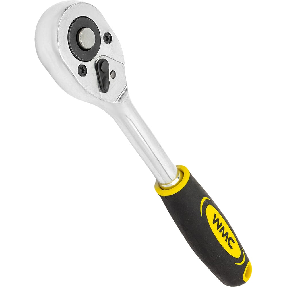 Изображение товара Трещотка реверсивная 3/8 дюйма WMC TOOLS с двухкомпонентной рукояткой