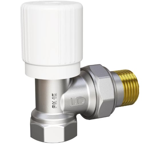 Изображение товара Клапан радиаторный регулировочный угловой LD Pride 59.20.В-ГШ.Р.У Ду20 Ру10 в упаковке LD 59.241.4.20