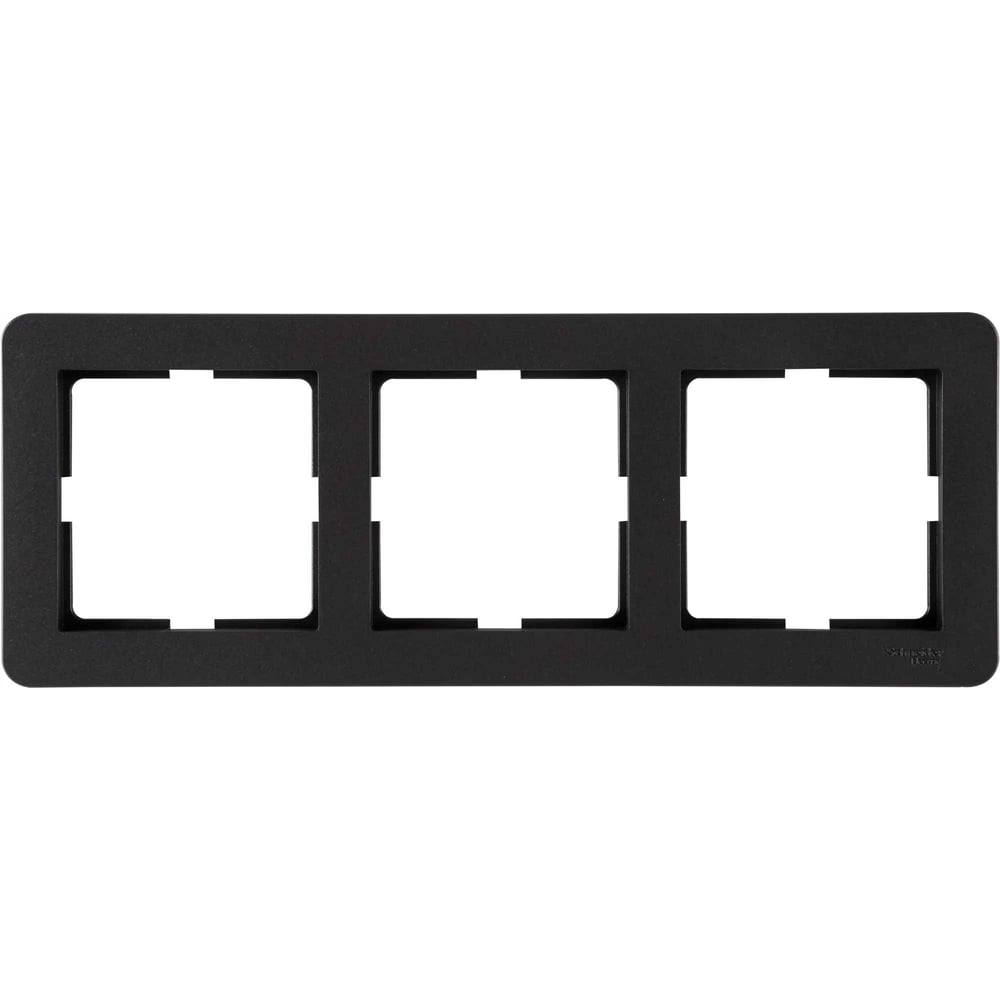 Изображение товара Рамка Systeme Electric W59 DECO 3-постовая графитовая