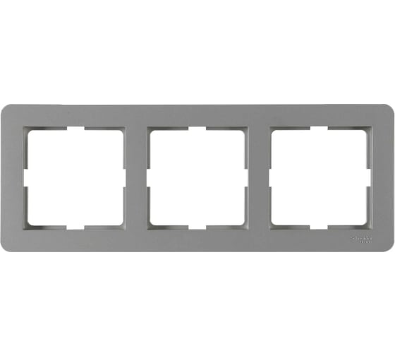 Изображение товара Рамка Systeme Electric W59 DECO 3-постовая, платина KD-3D-128