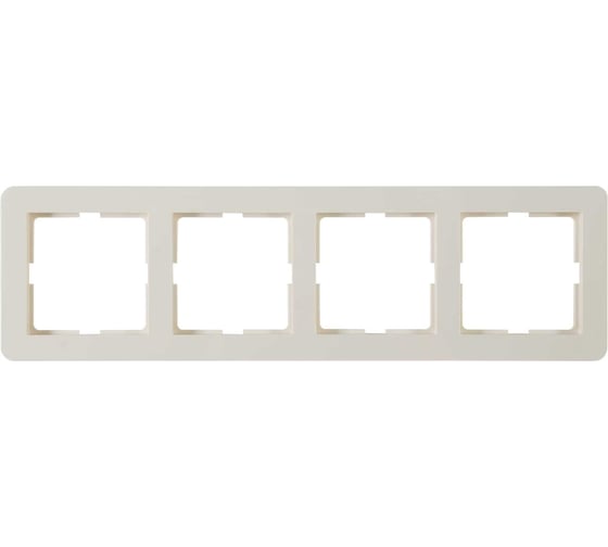 Изображение товара Рамка Systeme Electric W59 DECO 4-постовая, слоновая кость KD-4D-28