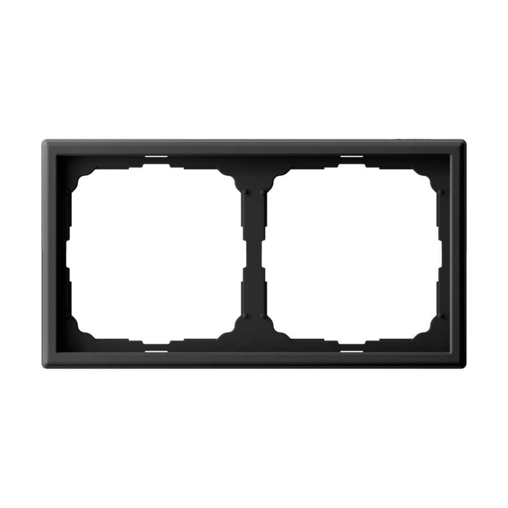 Изображение товара Рамка SYSTEME Electric ArtGallery 2-постовая черный шелк