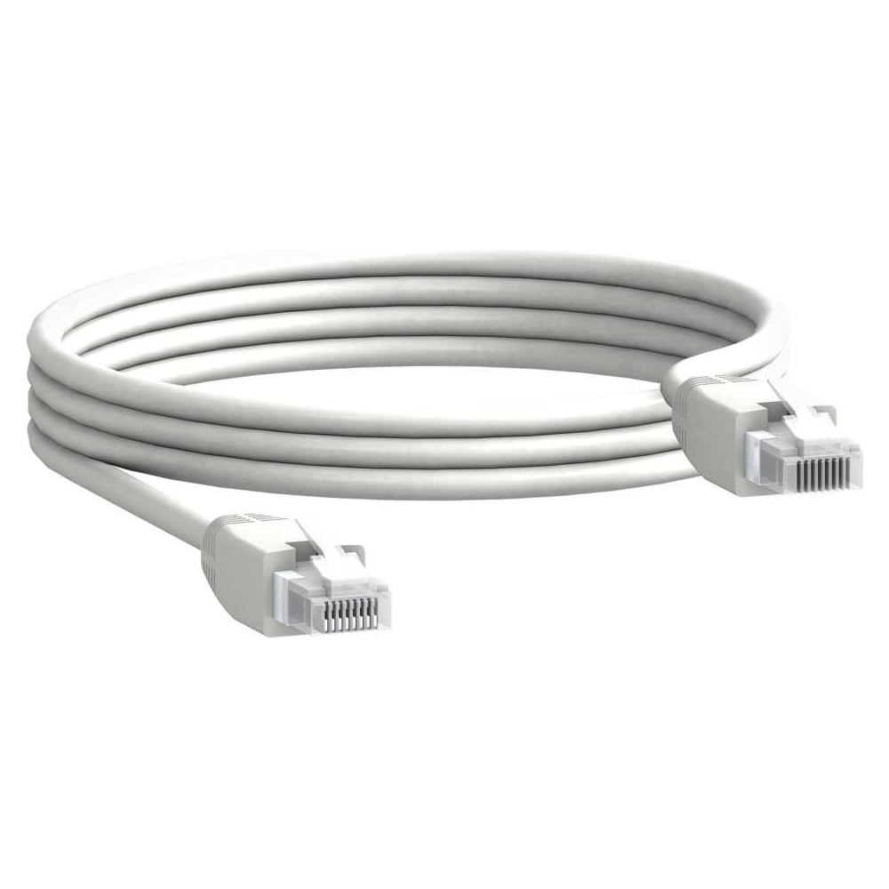 Изображение товара Кабель RJ45/RJ45 Systeme Electric вил. часть 5 м патч-корд белый