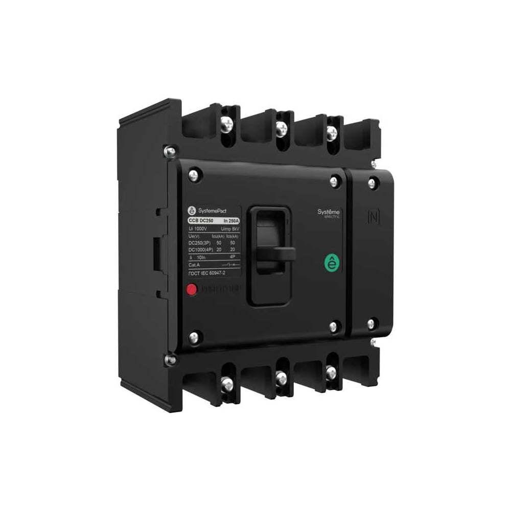 Изображение товара Автоматический выключатель Systeme Electric SYSTEMEPACT CCB DC250 3P50КА/3P20 SPD2503N4B2004D