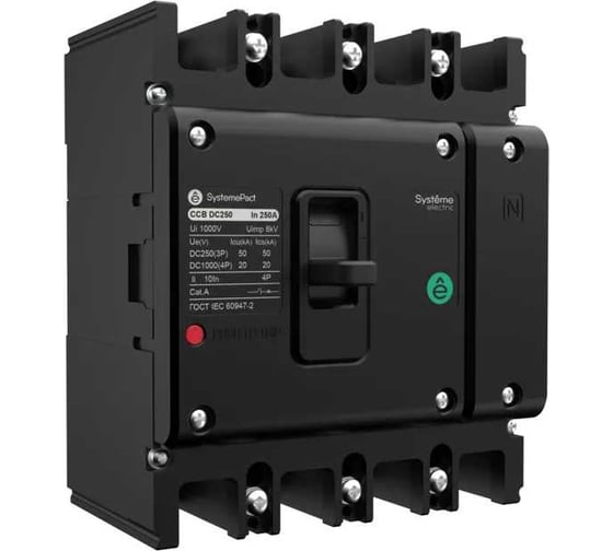 Изображение товара Автоматический выключатель Systeme Electric SYSTEMEPACT CCB DC630 3P50КА/3P20КА 4P TMD400 SPD6303N4B4004D