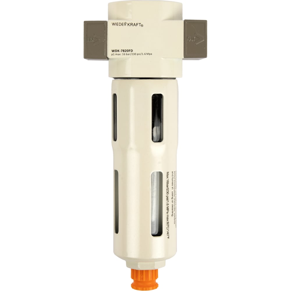 Изображение товара Фильтр-масловлагоотделитель WIEDERKRAFT 1/4 5 мкм 16 бар