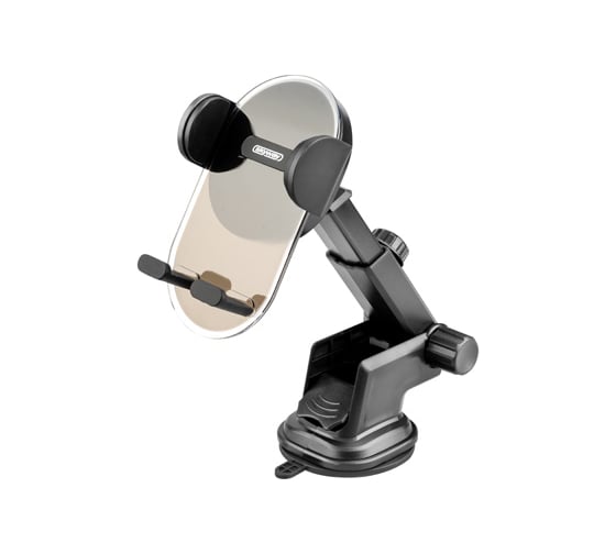 Изображение товара Держатель телефона на лобовое стекло/панель SKYWAY зажимной, штанга телескопическая S00303025