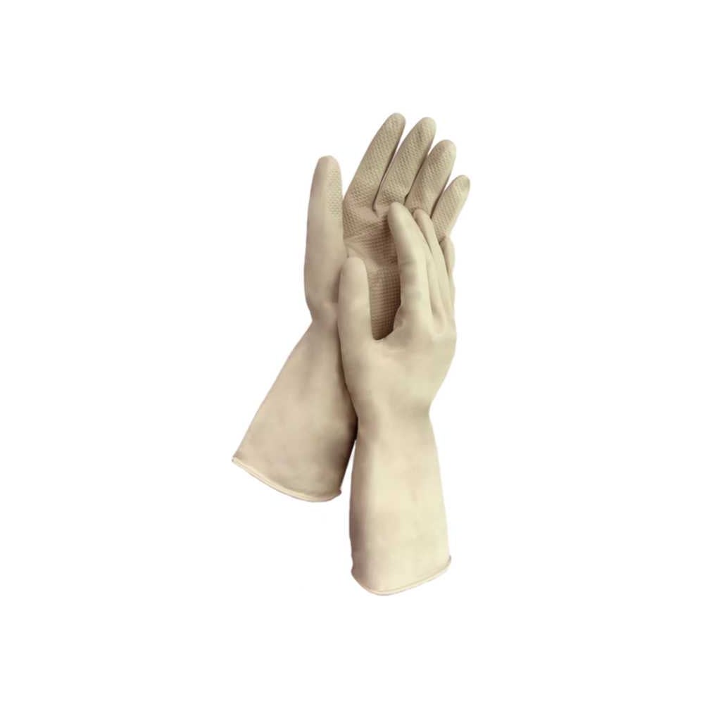 Изображение товара Многоразовые латексные перчатки LAIMA сверхпрочные бежевые L размер