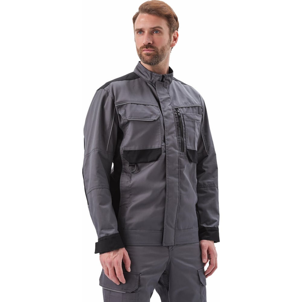 Изображение товара Костюм городской летний куртка+полукомбинезон URSUS, тёмно-серый/чёрный, размер 60-62, рост 170-176 КОС110-Т.СЕРЫЙ/ЧЕРНЫЙ/60-62, 170-176