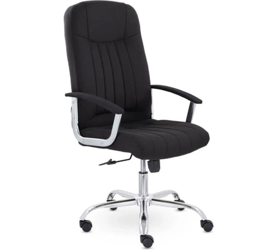 Изображение товара Кресло офисное ОФИСМАГ Бостон, CH-277, хром, ткань, черный (М-16), ш/к 82451 533305