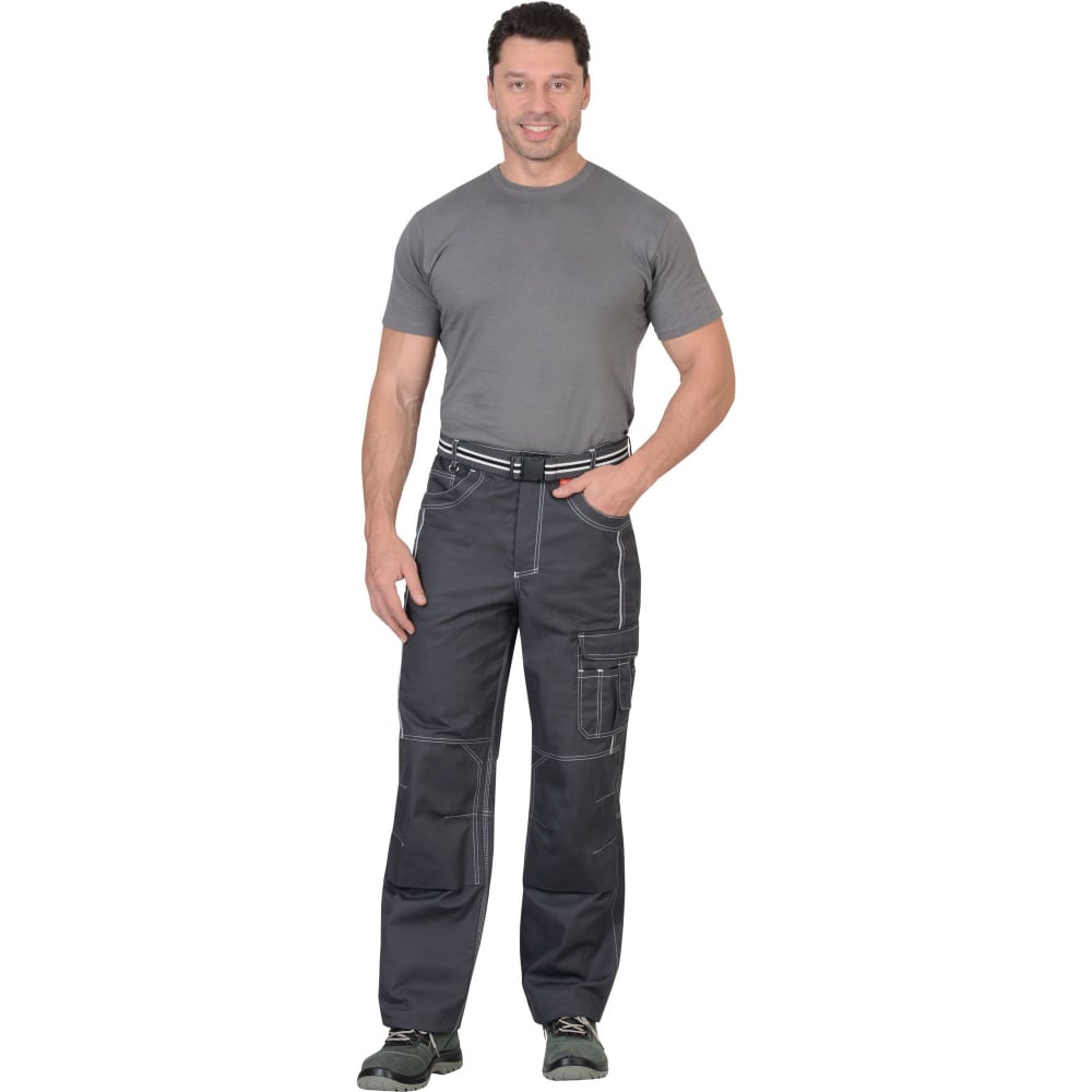 Изображение товара Мужские брюки СИРИУС Престиж в тёмно-сером цвете, размер 104-108