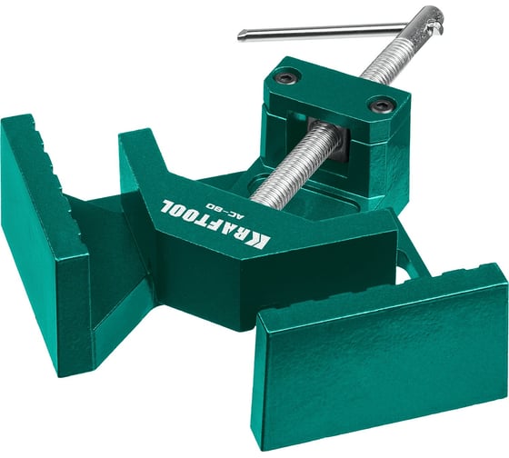 Изображение товара Угловая струбцина KRAFTOOL AC-80 алюминиевая, глубина зажима 70 мм 32202