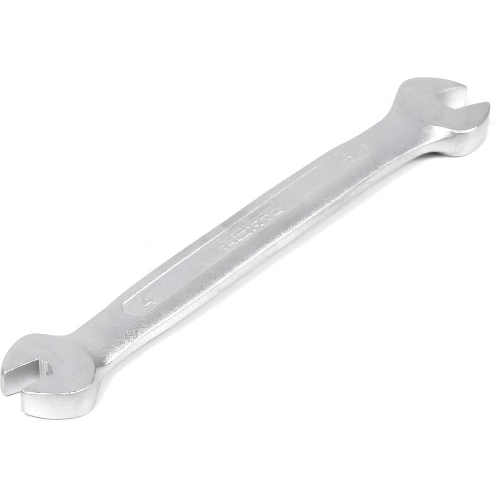 Изображение товара Ключ гаечный рожковый двусторонний HORTZ 4x5 мм хромированный профессиональный инструмент