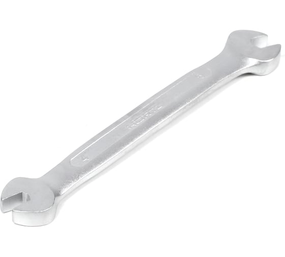 Изображение товара Ключ гаечный рожковый двусторонний HORTZ 4×5 мм, хромированный, на подвесе 1133460