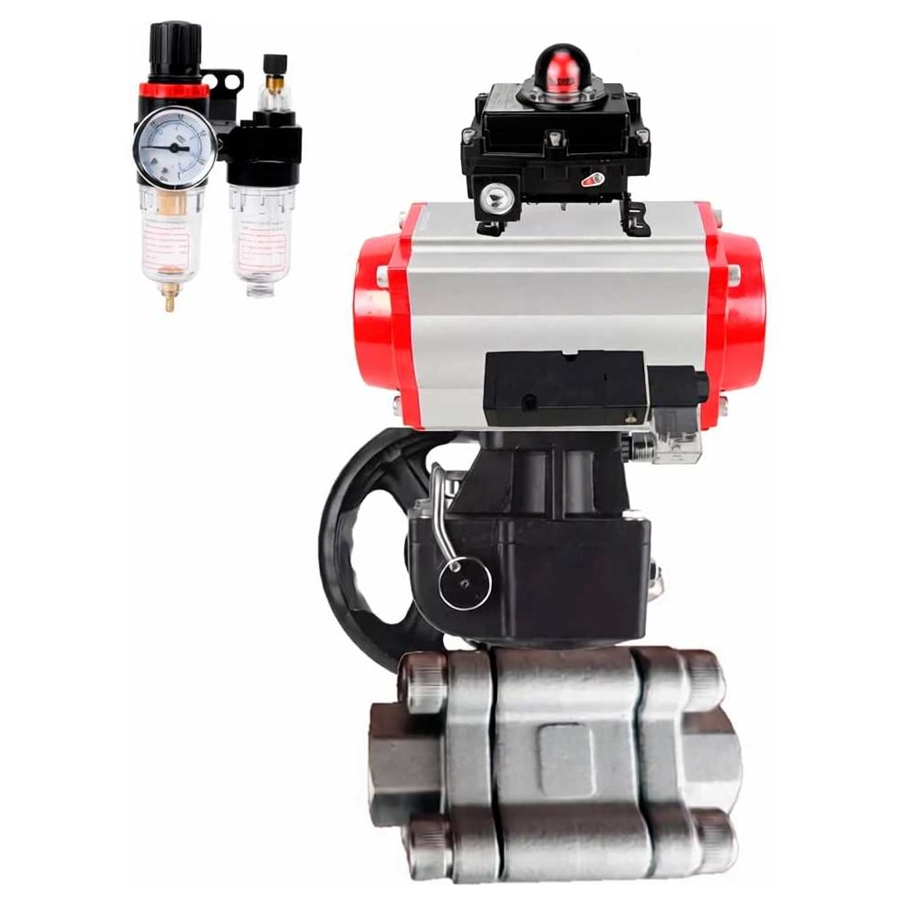 Изображение товара Кран шаровой DN.ru 316-316-PTFE-FP-SW-ISO-H Ду100 под приварку профессиональный