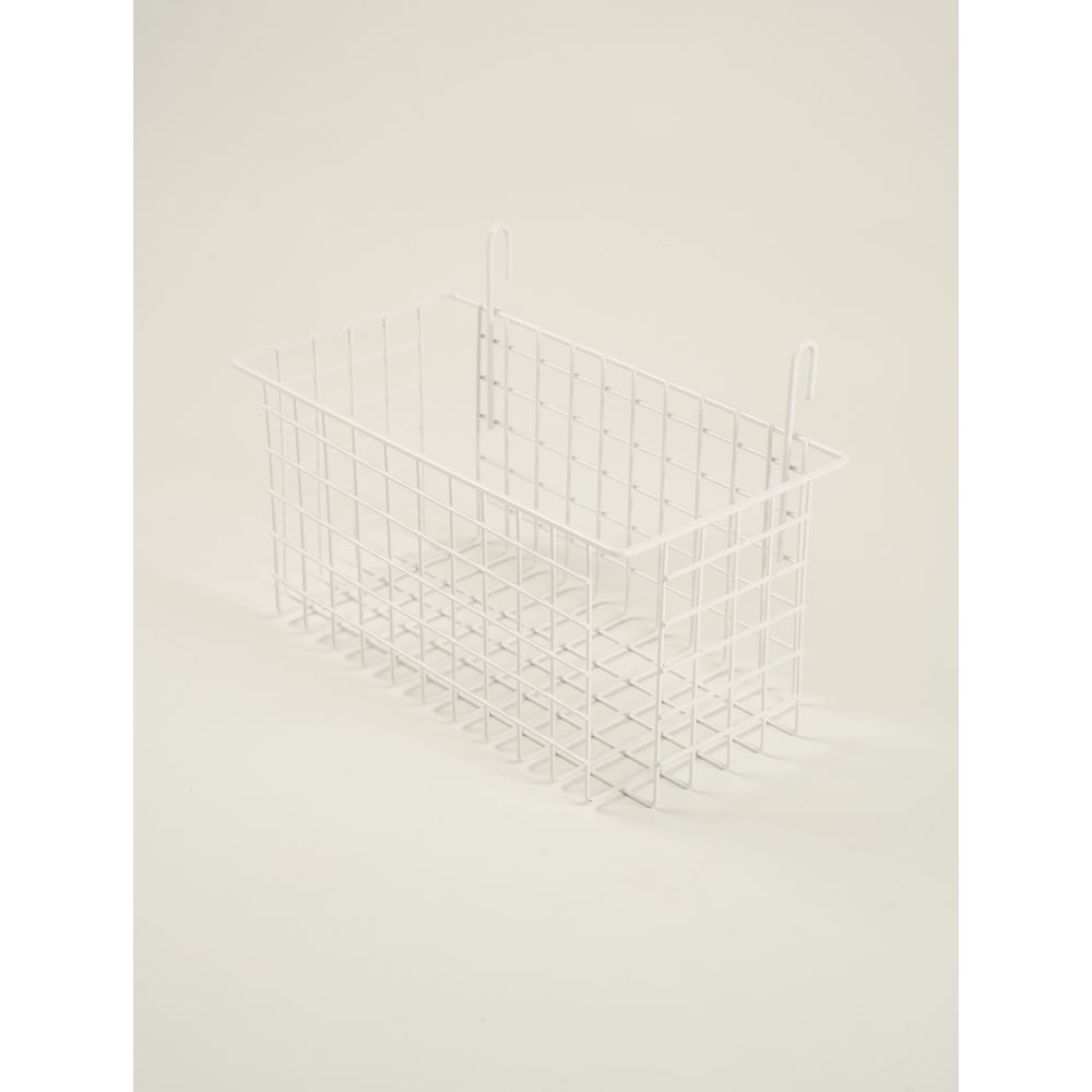 Изображение товара Корзина на сетку МАГС 300х155х150 белая для хранения